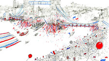 Thames Diamond Jubilee Pageant - Flotilla Illustration