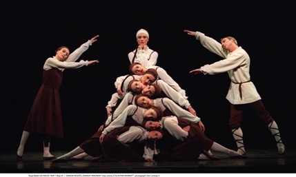 Birthday Offering | A Month in the Country | Les Noces - Genesia Rosato Zenaida Yanowsky Alastair Marriott in Les Noces, photo by Dee Conway