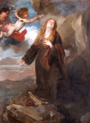 Van Dyck in Sicily: Painting and the Plague, 1624-25 - Sir Anthony van Dyck, St Rosalie crowned with Roses by Two Angels, 1624, Apsley House, Wellington Museum, English Heritage © English Heritage Photo Library