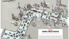 Thames Jubilee Pageant Map