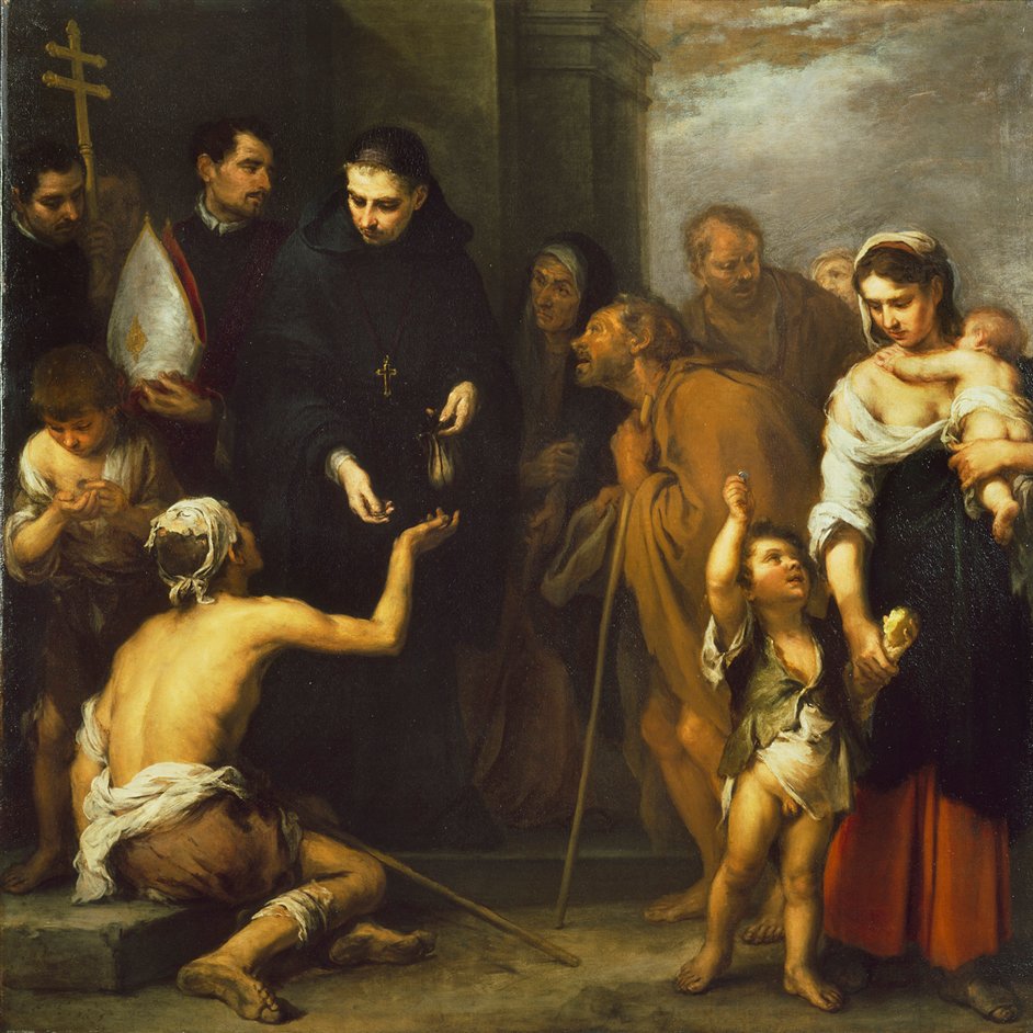 Murillo at the Wallace Collection - Bartolome Esteban Murillo, The Charity of Saint Thomas of Villanueva