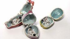 Porcelain fruit showing sexual foreplay (c) Science Museum/Wellcome Images