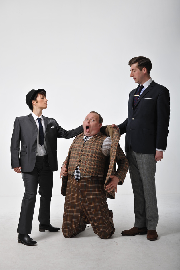 One Man, Two Guvnors - Alicia Davies and Patrick Warner and Gavin Spokes by Hugo Glendinning